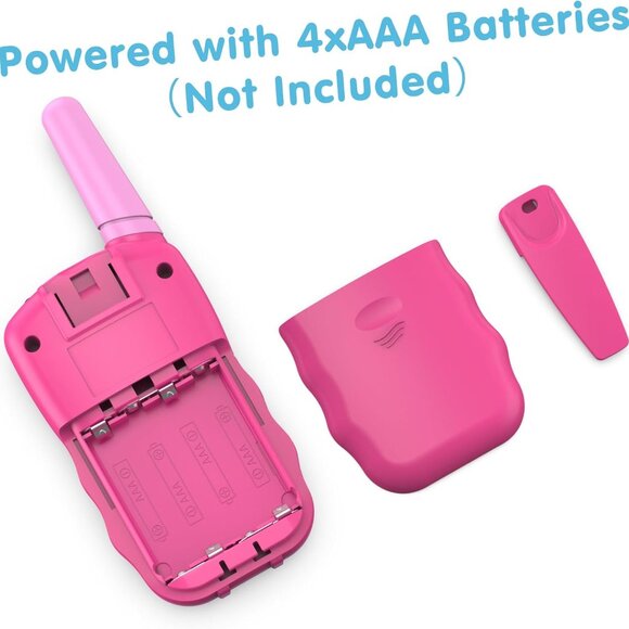 Walkie Talkies for Kids 22 Channels 2 Way Radio Toy with Backlit LCD Flashlight, - Picture 3 of 6